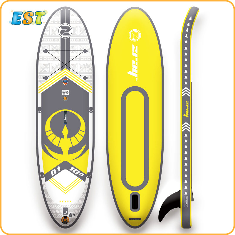 Nuevo diseño inflable SUP paddle board con aletas en venta