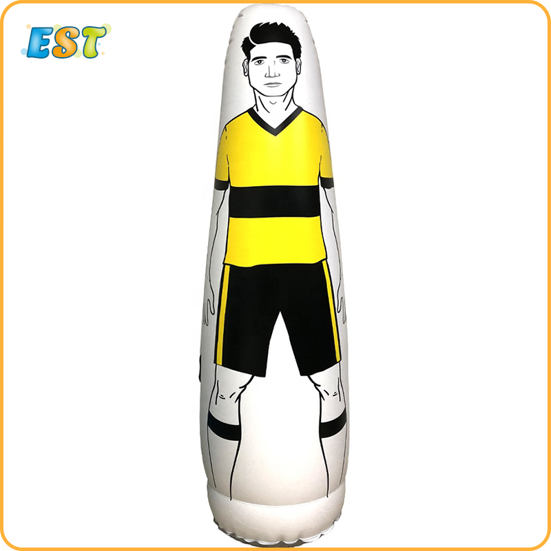 Enorme muñeco de entrenamiento de maniquí de fútbol inflable de PVC para el evento de carreras deportivas