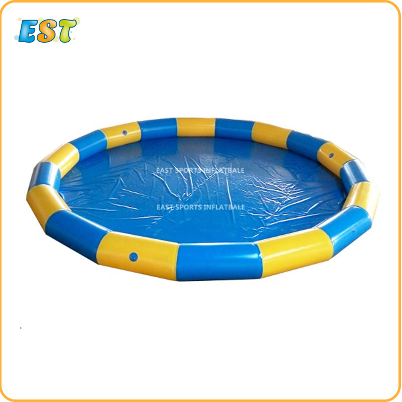 Personalizado PVC circular flotar piscina de bolas oceánicas inflable piscina para niños