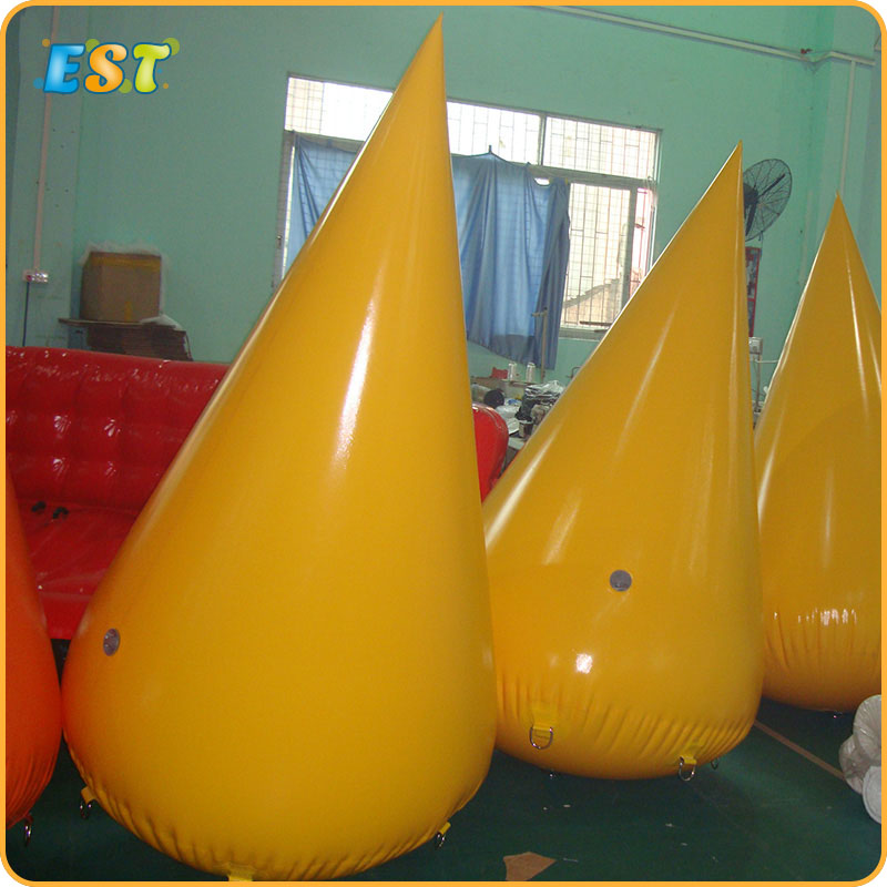 Factory sale Water droplets shape inflatable buoy for open water